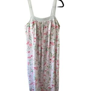 Romantic Floral crochet Lace stretchy nightie granny gown slerpwear